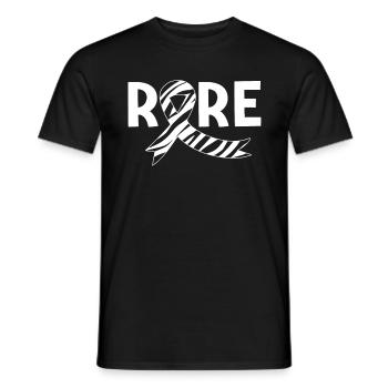 Sensibilisation aux maladies rares Ruban rayé zébré Rare - T-shirt homme - noir - Devant - AI Model Male 178 light (178cm)