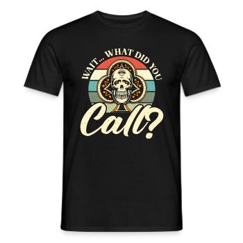Euchre Wait Qu’avez-vous appelé Loves Jeux de cartes - T-shirt homme - noir - Devant - AI Model Male 178 light (178cm)