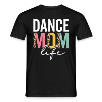 Dance Mom Life Funny Mom Leopard Dance Mama - Men's T-Shirt - black - Front - AI Model Male 178 light (178cm)