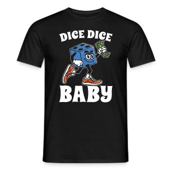 Bunco Dice Dice Baby Loves Party Game Bunco Lover - T-shirt homme - noir - Devant - AI Model Male 178 light (178cm)