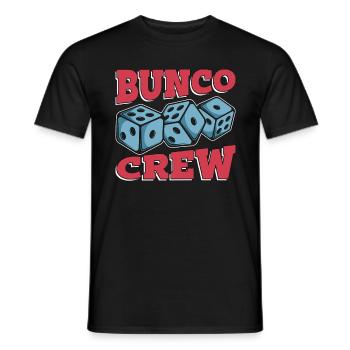 Bunco Crew Loves Game Night Dices Bunco Squad - Men's T-Shirt - black - Front - AI Model Male 178 light (178cm)