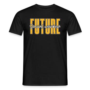 Social Service Future Social Worker Socialist Aide - Männer T-Shirt - Schwarz - Vorne - AI Model Male 178 light (178cm)