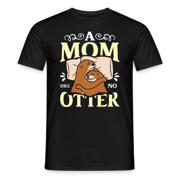 Otter A Mom Like No Otter Animal Welfare Breeder - Männer T-Shirt - Schwarz - Vorne - AI Model Male 178 light (178cm)
