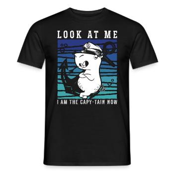 Capybara Look At Me I Am The Large Rodent Lover - Männer T-Shirt - Schwarz - Vorne - AI Model Male 178 light (178cm)