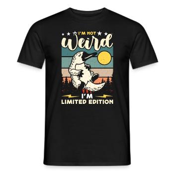 Ornithorynque Je ne suis pas bizarre Je suis rétro fossile vivant - T-shirt homme - noir - Devant - AI Model Male 178 light (178cm)