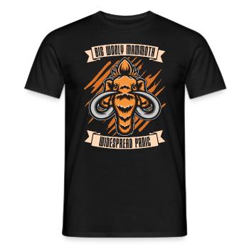 Big Wooly Mammoth Widespread Panic Primeval Times - Männer T-Shirt - Schwarz - Vorne - AI Model Male 178 light (178cm)