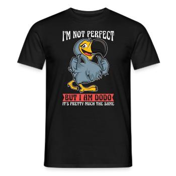 Dodo Bird I'm Not Perfect But I Am Bird Watcher - Men's T-Shirt - black - Front - AI Model Male 178 light (178cm)