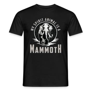 Woolly Mammoth My Spirit Animal Is A Prehistoric - Männer T-Shirt - Schwarz - Vorne - AI Model Male 178 light (178cm)