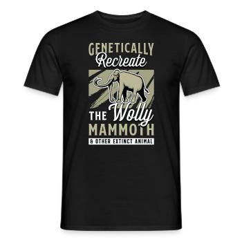 Le mammouth laineux recrée génétiquement l’âge de pierre - T-shirt homme - noir - Devant - AI Model Male 178 light (178cm)