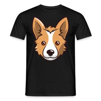 Conception de chien mignon pour les propriétaires de chiens - T-shirt homme - noir - Devant - AI Model Male 178 light (178cm)
