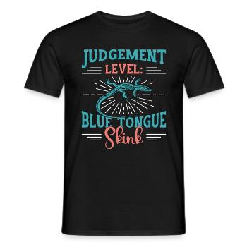 Skinks Judgment Level Blue Tongue Reptile Owner - Männer T-Shirt - Schwarz - Vorne - AI Model Male 178 light (178cm)