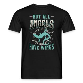 Scinques Tous les anges n’ont pas d’ailes Animaux exotiques - T-shirt homme - noir - Devant - AI Model Male 178 light (178cm)