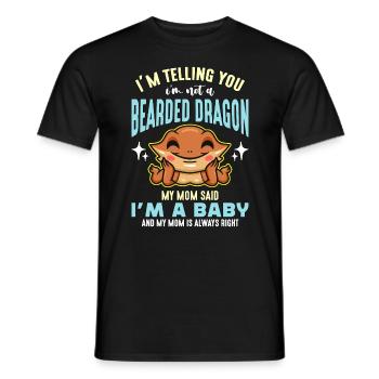 Bearded Dragon I'm Telling You I'm Not A Beardie - Männer T-Shirt - Schwarz - Vorne - AI Model Male 178 light (178cm)