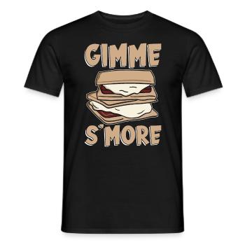 S'mores Gimme S'more Campers Roasting Glamping - Männer T-Shirt - Schwarz - Vorne - AI Model Male 178 light (178cm)