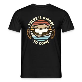 S'mores There Is S'more To Come Retro Marshmallows - Männer T-Shirt - Schwarz - Vorne - AI Model Male 178 light (178cm)