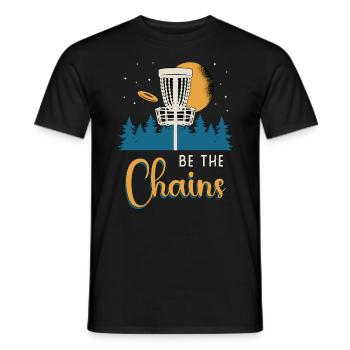 Flying Disc Be The Chains Disc Golf Basket Golfer - T-shirt homme - noir - Devant - AI Model Male 178 light (178cm)