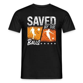 Kickball Saved By The Balls Kickball Tournament - Männer T-Shirt - Schwarz - Vorne - AI Model Male 178 light (178cm)