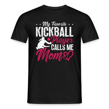 Kickball My Favorite Kickball Player Kickballer - Männer T-Shirt - Schwarz - Vorne - AI Model Male 178 light (178cm)