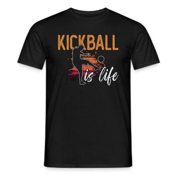 Kickball Is Life Kickball Tournament Kickballer - Männer T-Shirt - Schwarz - Vorne - AI Model Male 178 light (178cm)