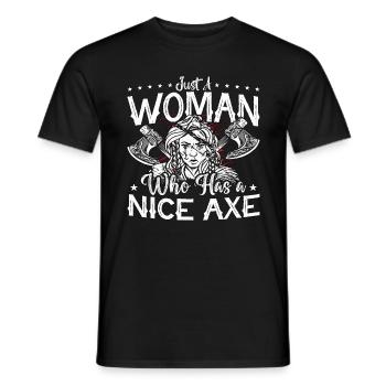 Target Sports Just A Woman Who Loves Shooting Club - Men's T-Shirt - black - Front - AI Model Male 178 light (178cm)