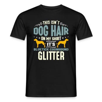 Coonhound This Isn't Dog Hair On My Shirt Dog Club - Men's T-Shirt - black - Front - AI Model Male 178 light (178cm)