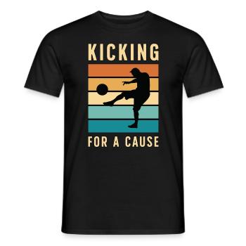 Kickball For A Cause Retro Kickball Tournament - Männer T-Shirt - Schwarz - Vorne - AI Model Male 178 light (178cm)