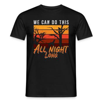 Coonhound nous pouvons le faire toute la nuit race de chien - T-shirt homme - noir - Devant - AI Model Male 178 light (178cm)