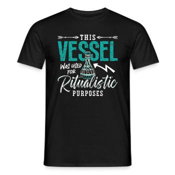 Anthropology This Vessel Was Used For Paleontology - Men's T-Shirt - black - Front - AI Model Male 178 light (178cm)