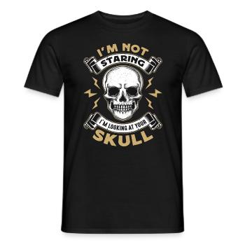 Anthropologie Je ne regarde pas Je regarde Je regarde médico-légal - T-shirt homme - noir - Devant - AI Model Male 178 light (178cm)
