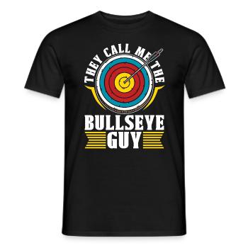 Sports de cible Ils m’appellent le tir Bullseye - T-shirt homme - noir - Devant - AI Model Male 178 light (178cm)