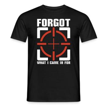 Target Sports Forgot What I Came In For Dartboard - Männer T-Shirt - Schwarz - Vorne - AI Model Male 178 light (178cm)