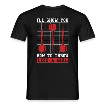 Sports cibles Je vais vous montrer comment lancer des bulles - T-shirt homme - noir - Devant - AI Model Male 178 light (178cm)