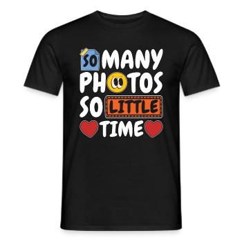 Scrapbooking So Many Photos So Little Papercraft - Men's T-Shirt - black - Front - AI Model Male 178 light (178cm)