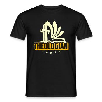 Théologie, Théologien, Philosophe, Bible, Théologien - T-shirt homme - noir - Devant - AI Model Male 178 light (178cm)