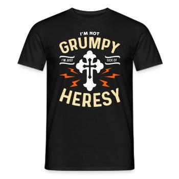 Théologie Je ne suis pas grincheux Je suis théologien Théologien - T-shirt homme - noir - Devant - AI Model Male 178 light (178cm)