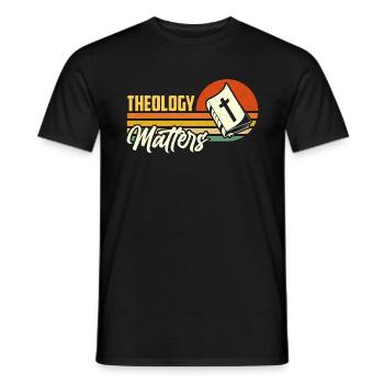 L’importance de la théologie Théologien religieux Théologien - T-shirt homme - noir - Devant - AI Model Male 178 light (178cm)