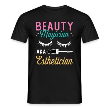 Esthéticienne Beauté Magicienne Soins de la peau - T-shirt homme - noir - Devant - AI Model Male 178 light (178cm)