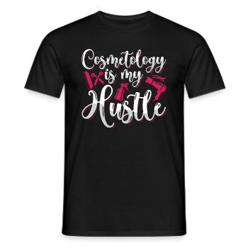 Cosmetology Is My Hustle Makeup Artist Hairdresser - Men's T-Shirt - black - Front - AI Model Male 178 light (178cm)