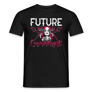 Future Cosmetologist Esthetician Beauty Services - Men's T-Shirt - black - Front - AI Model Male 178 light (178cm)