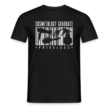 Diplômé en cosmétologie Services de beauté inestimables - T-shirt homme - noir - Devant - AI Model Male 178 light (178cm)