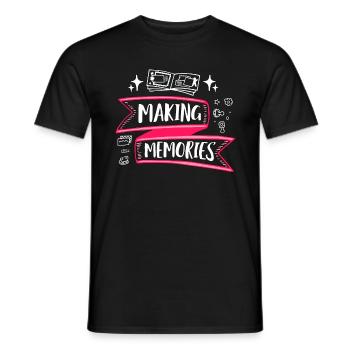 Scrapbooking, Making, Memories, Papercraft Journaling - Men's T-Shirt - black - Front - AI Model Male 178 light (178cm)