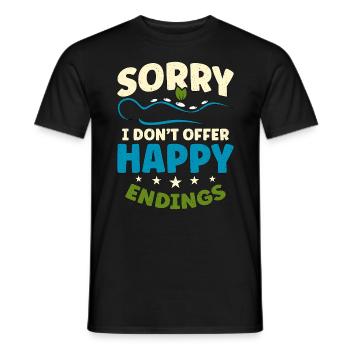 Massothérapeute Désolé de ne pas offrir de physiothérapie heureuse - T-shirt homme - noir - Devant - AI Model Male 178 light (178cm)