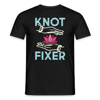 Massothérapeute Fixateur de nœuds Chiropraticien Massuseur - T-shirt homme - noir - Devant - AI Model Male 178 light (178cm)