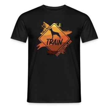 Service Dog Trainer Train Don't Complain Dog Owner - Männer T-Shirt - Schwarz - Vorne - AI Model Male 178 light (178cm)