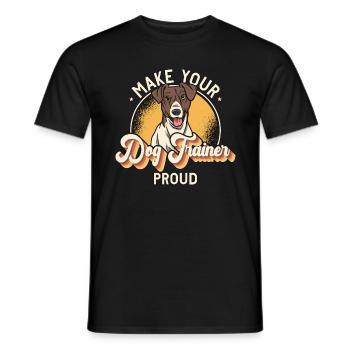 Service Dog Trainer Make Your Dog Training Lover - Männer T-Shirt - Schwarz - Vorne - AI Model Male 178 light (178cm)