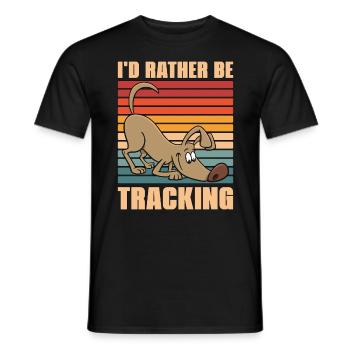 Service Dog Trainer I'd Rather Be Dog Training - Männer T-Shirt - Schwarz - Vorne - AI Model Male 178 light (178cm)