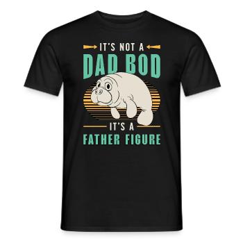 Dugong Ce n’est pas un dad bod, ce sont des animaux marins - T-shirt homme - noir - Devant - AI Model Male 178 light (178cm)
