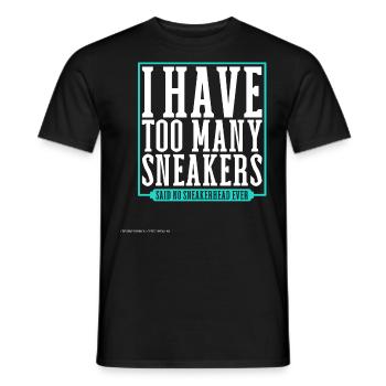 On n’a jamais trop de chaussures - Sneakerhead - T-shirt homme - noir - Devant - AI Model Male 178 light (178cm)
