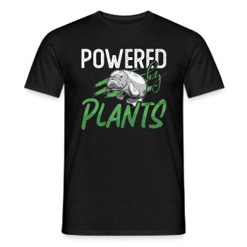 Dugong Alimenté Par Des Plantes Lamantin Animaux Marins - T-shirt homme - noir - Devant - AI Model Male 178 light (178cm)