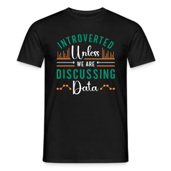L’exploration de données introvertie à moins que nous ne programmions - T-shirt homme - noir - Devant - AI Model Male 178 light (178cm)